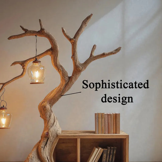 Vintage Wood Lamp Decoration