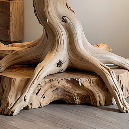Tree-Shaped Driftwood Table Lamp
